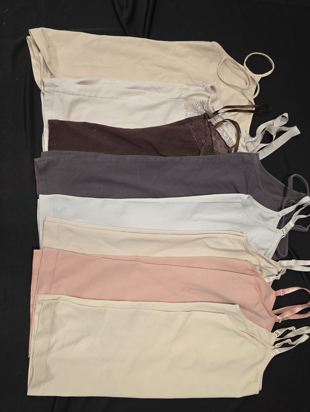 Lot Of 8 Neutral & Pastel Camisole Set - Assorted Colors
